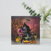 Halloween-Party Einladung (Stehend Vorderseite)