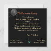 Halloween-Party Einladung (Rückseite)