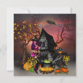 Halloween-Party Einladung (Vorderseite)