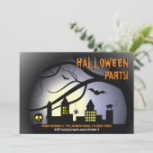 Halloween-Party Einladung (Stehend Vorderseite)