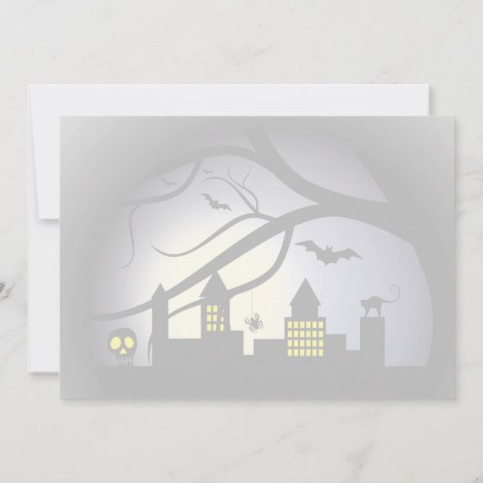 Halloween-Party Einladung (Rückseite)