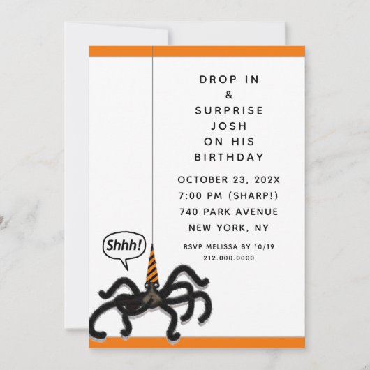 Halloween-Party Einladung (Vorderseite)