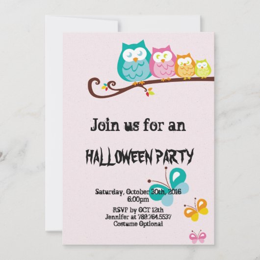 Halloween-Party Einladung (Vorderseite)