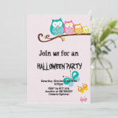 Halloween-Party Einladung (Stehend Vorderseite)