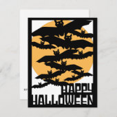 Halloween-Party Einladung (Vorne/Hinten)