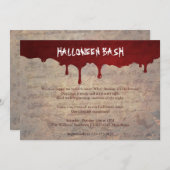 Halloween-Party Einladung (Vorne/Hinten)