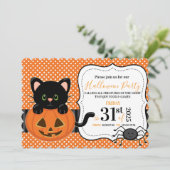 HALLOWEEN-PARTY EINLADUNG (Stehend Vorderseite)