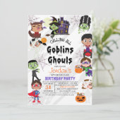 Halloween-Party Einladung (Stehend Vorderseite)