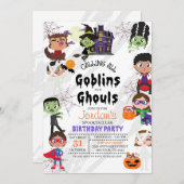 Halloween-Party Einladung (Vorne/Hinten)