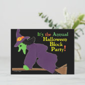 Halloween-Party Einladung (Stehend Vorderseite)