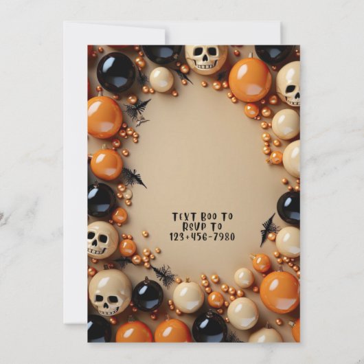 Halloween-Party Einladung (Rückseite)