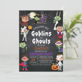 Halloween-Party Einladung (Stehend Vorderseite)