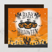 Halloween | Party Einladung (Vorne/Hinten)