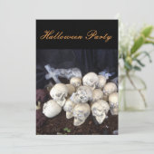 Halloween-Party Einladung (Stehend Vorderseite)