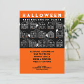 Halloween-Party Einladung (Stehend Vorderseite)