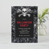 Halloween-Party Einladung (Stehend Vorderseite)