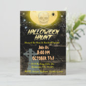 Halloween-Party Einladung (Stehend Vorderseite)