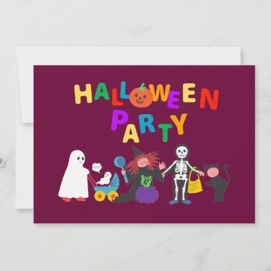 Halloween-Party Einladung (Vorderseite)