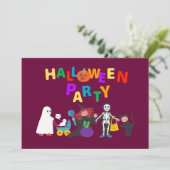 Halloween-Party Einladung (Stehend Vorderseite)