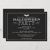 Halloween-Party Einladung (Vorne/Hinten)