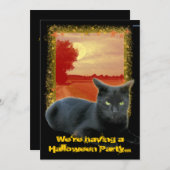 Halloween-Party... Einladung (Vorne/Hinten)