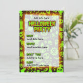 Halloween-Party Einladung (Stehend Vorderseite)