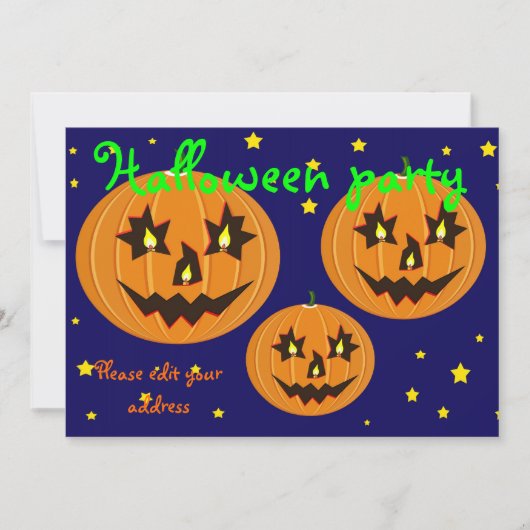 Halloween-Party Einladung (Vorderseite)