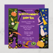 Halloween-Party Einladung 0001 (Vorne/Hinten)