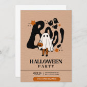 Halloween-Party Einladung 2024 (Vorne/Hinten)