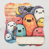 Halloween-Party Einladung 2025 (Vorne/Hinten)