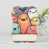 Halloween-Party Einladung 2025 (Stehend Vorderseite)