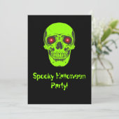 Halloween-Party-Einladung Ankündigung (Stehend Vorderseite)
