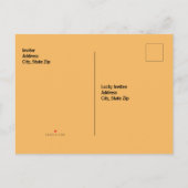 Halloween-Party-Einladung Ankündigungspostkarte (Rückseite)