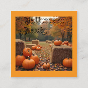 Halloween-Party-Einladung Begleitkarte