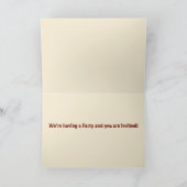 Halloween-Party-Einladung Dankeskarte (Innenseite)