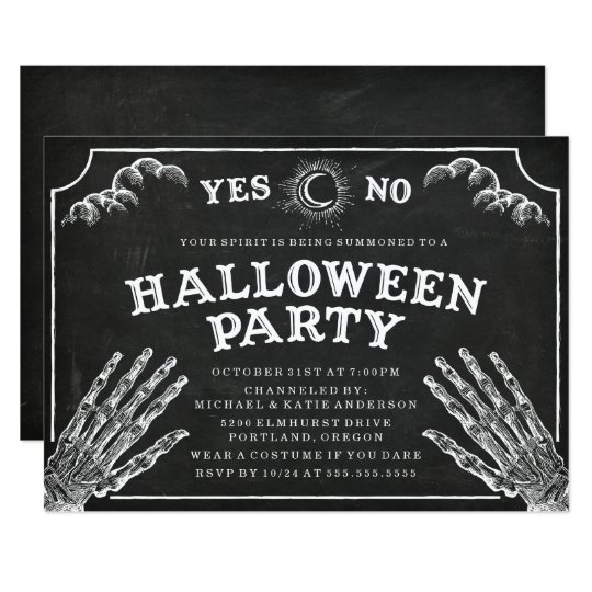 Halloween Party Einladung Des Geist Brett Einladung Zazzle De