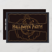 Halloween-Party-Einladung Einladung (Vorne/Hinten)
