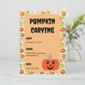 Halloween-Party-Einladung Einladung (Stehend Vorderseite)