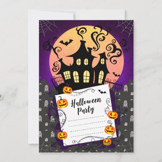 Halloween-Party-Einladung Einladung (Vorderseite)
