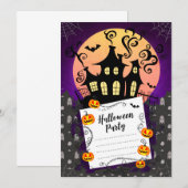 Halloween-Party-Einladung Einladung (Vorne/Hinten)