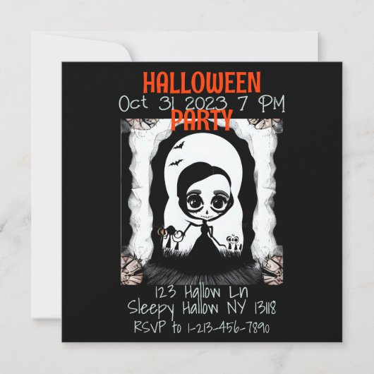 Halloween-Party-Einladung Einladung (Vorderseite)