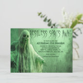 Halloween-Party-Einladung Einladung (Stehend Vorderseite)