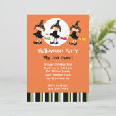 Halloween-Party-Einladung Einladung (Stehend Vorderseite)