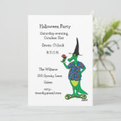 Halloween-Party-Einladung Einladung (Stehend Vorderseite)