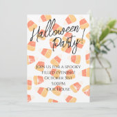 Halloween-Party-Einladung Einladung (Stehend Vorderseite)