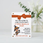 Halloween-Party-Einladung Einladung (Stehend Vorderseite)