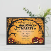 Halloween-Party-Einladung Einladung (Stehend Vorderseite)