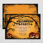 Halloween-Party-Einladung Einladung (Vorne/Hinten)