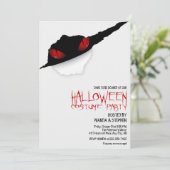 Halloween-Party-Einladung Einladung (Stehend Vorderseite)