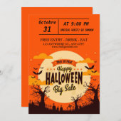 Halloween-Party-Einladung Einladung (Vorne/Hinten)